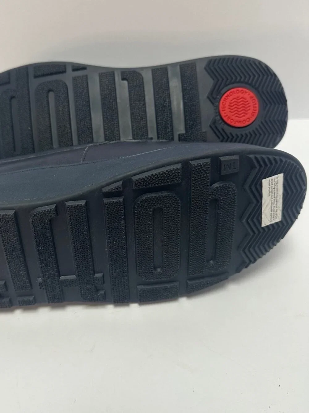 FitFlop Men's Leather Loafers Navy S 10 Preppy